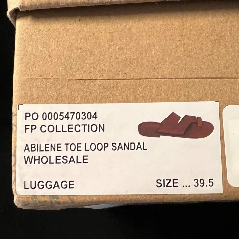 Free People Abilene Toe Loop Sandal EUC EU 39.5 W 9.5 - Picture 5 of 5